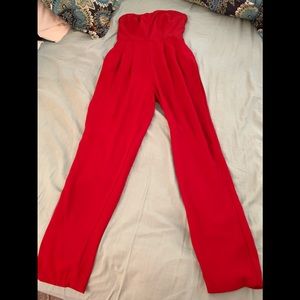 Red jumpsuit (strapless)